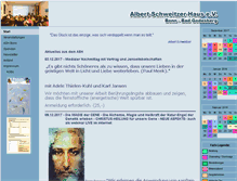 Tablet Screenshot of albert-schweitzer-haus-bonn.de